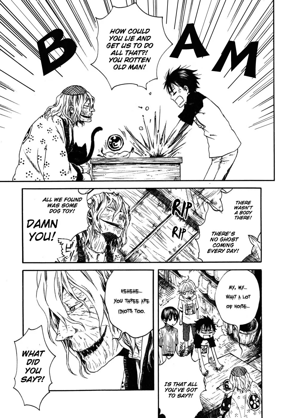 Jigokudou Reikai Tsuushin Chapter 1 page 40 - Chapter 1: The Hall of Hell, the Three Bad Kids, and the Ghost