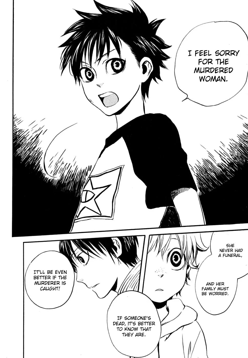 Jigokudou Reikai Tsuushin Chapter 1 page 43 - Chapter 1: The Hall of Hell, the Three Bad Kids, and the Ghost
