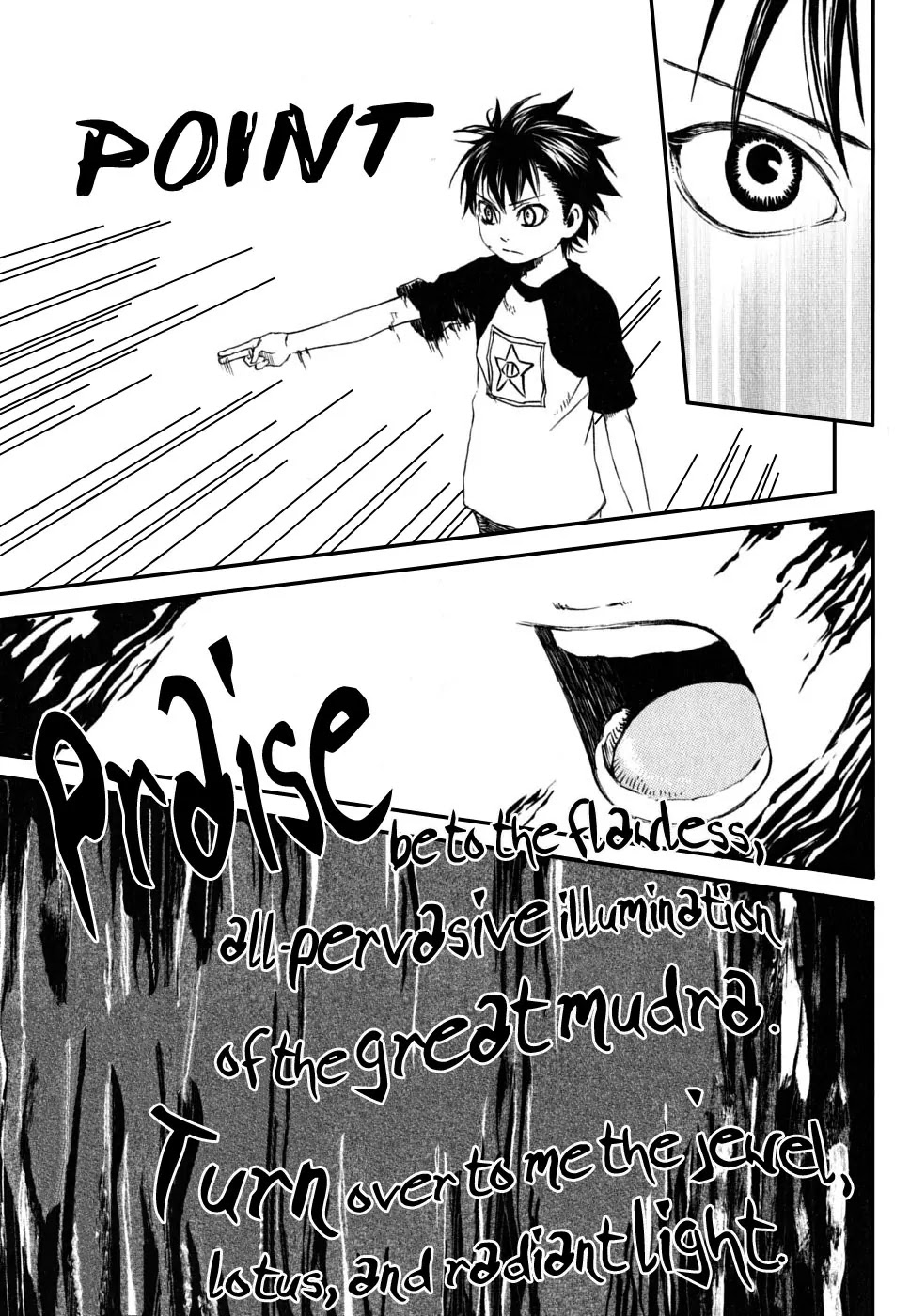 Jigokudou Reikai Tsuushin Chapter 1 page 57 - Chapter 1: The Hall of Hell, the Three Bad Kids, and the Ghost