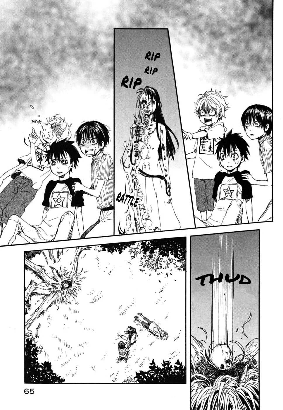Jigokudou Reikai Tsuushin Chapter 1 page 64 - Chapter 1: The Hall of Hell, the Three Bad Kids, and the Ghost