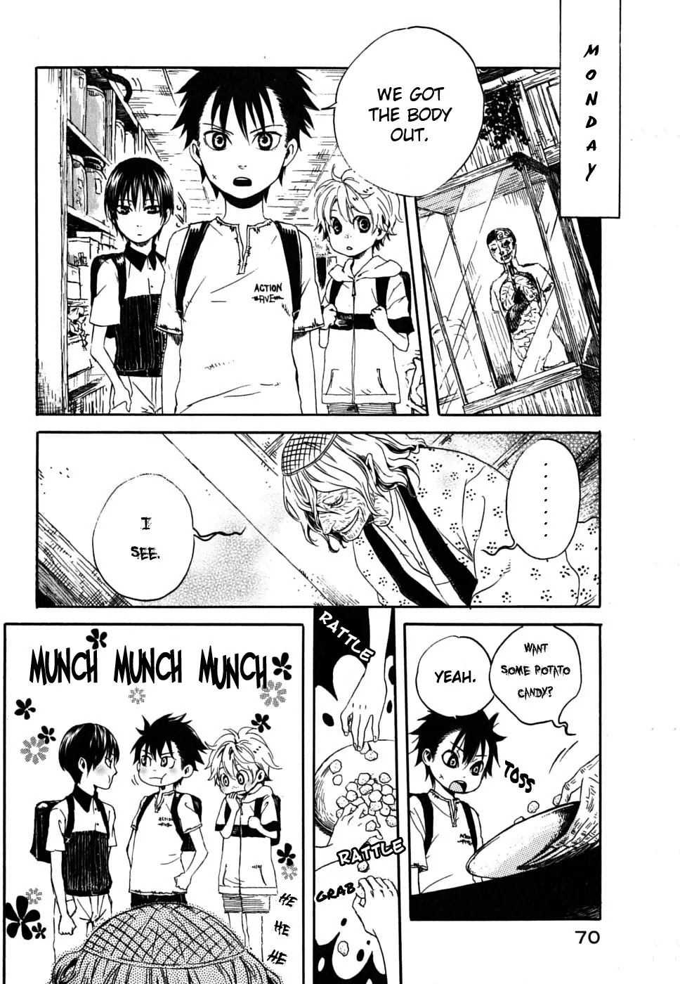 Jigokudou Reikai Tsuushin Chapter 1 page 69 - Chapter 1: The Hall of Hell, the Three Bad Kids, and the Ghost
