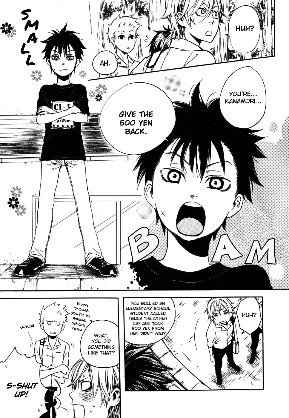 Jigokudou Reikai Tsuushin Chapter 1 page 9 - Chapter 1: The Hall of Hell, the Three Bad Kids, and the Ghost