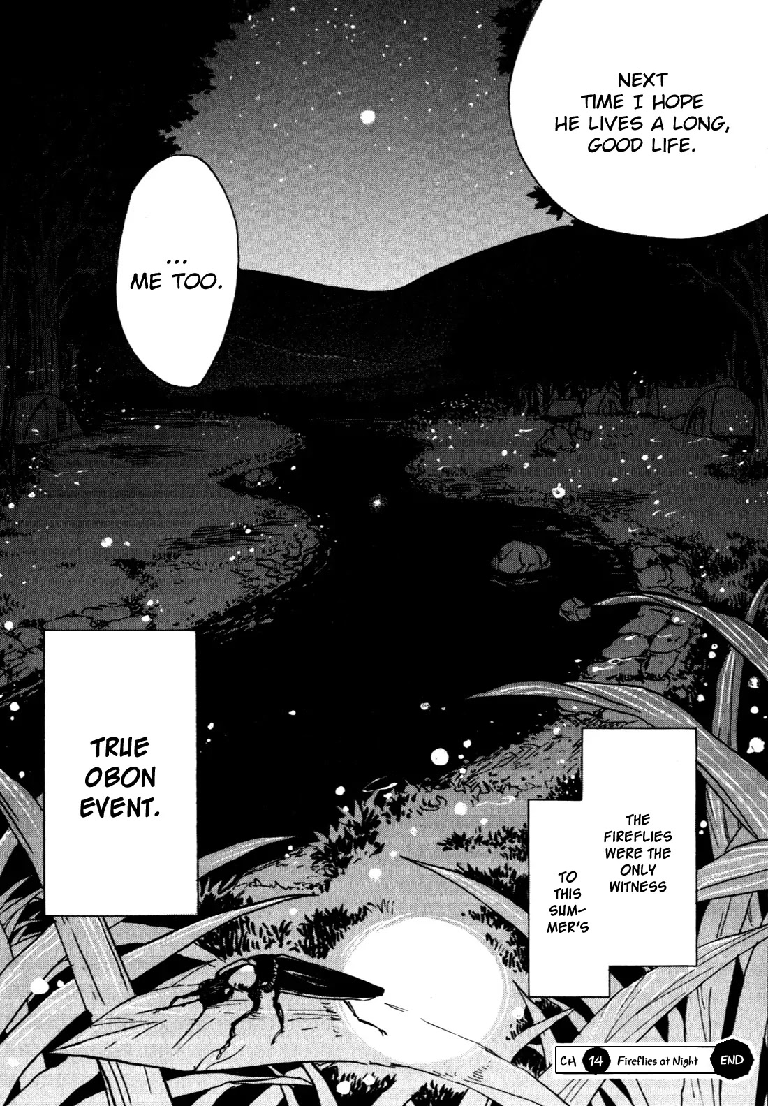 Jigokudou Reikai Tsuushin Chapter 14 page 34 - Chapter 14: Fireflies at Night