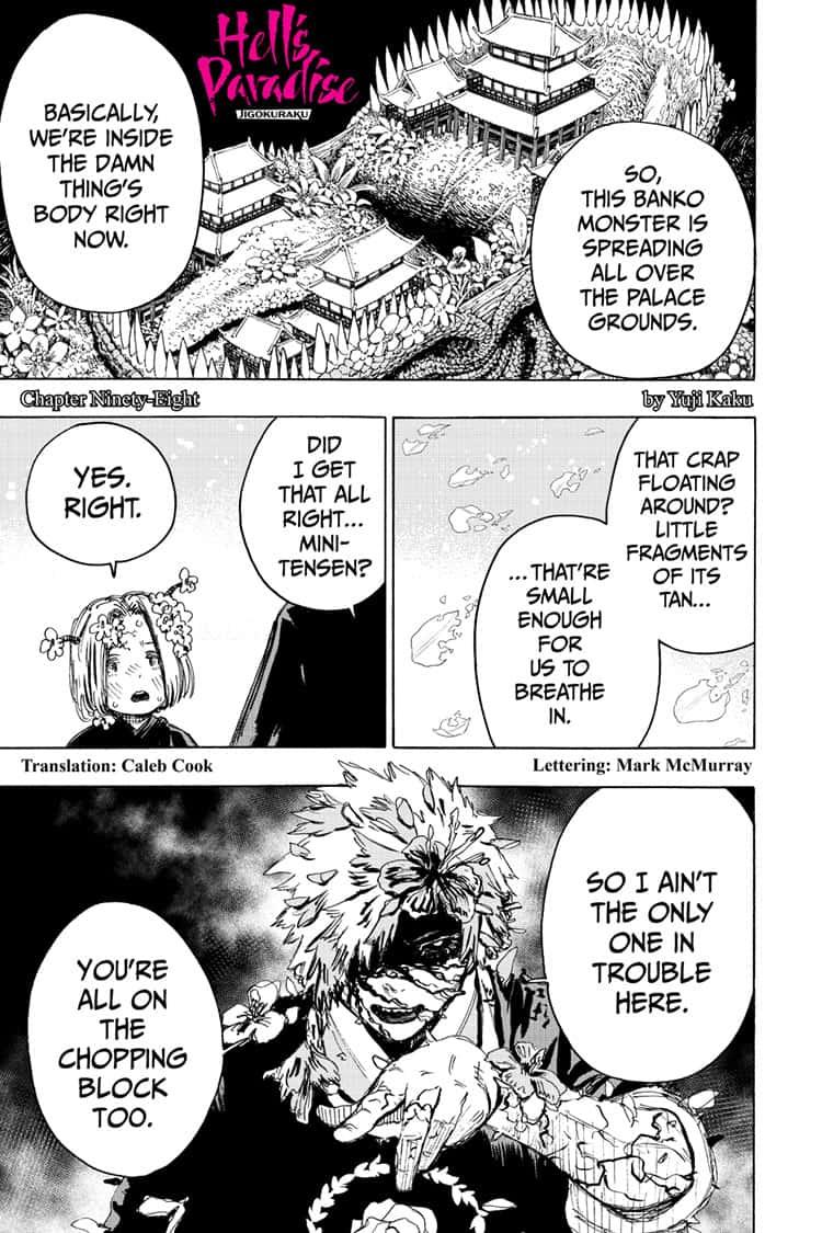Jigokuraku (KAKU Yuuji) Chapter 98 page 1 - Chapter 98