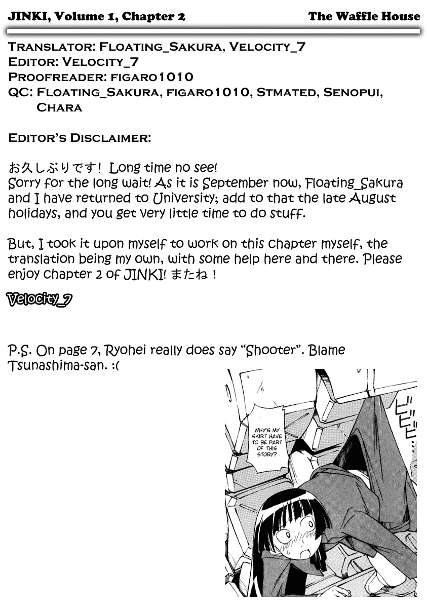 Jinki Chapter 2.2 page 1 - Chapter 2 v2 : Girl Seen On the Battlefield