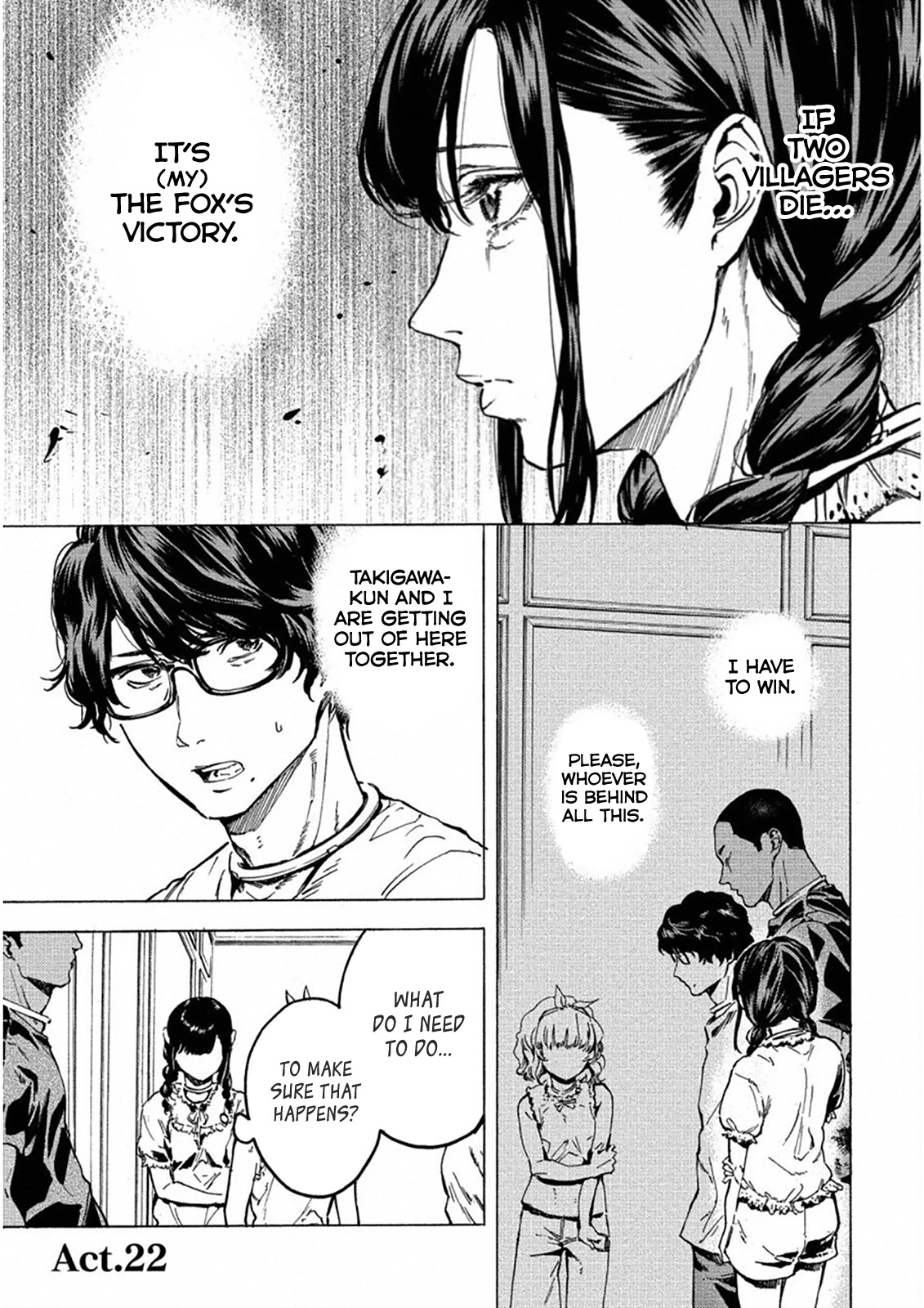 Jinrou Game: Crazy Fox Chapter 22 page 2 - Chapter 22: Mask and Confession