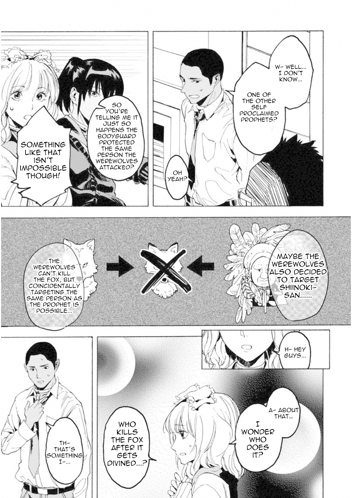 Jinrou Game: Crazy Fox Chapter 5 page 20 - Chapter 5: Labyrinth of Concealed Information
