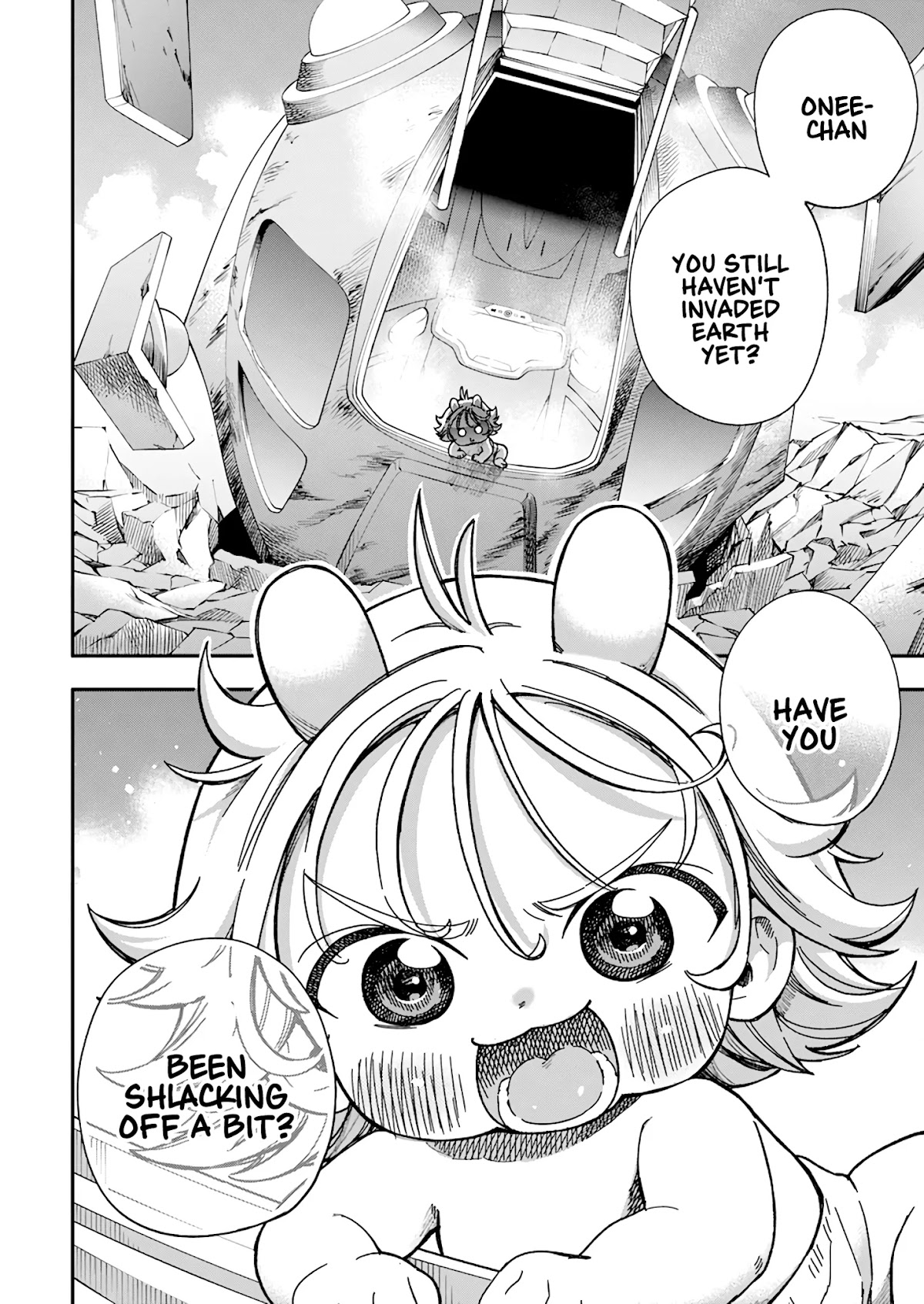 Jinrui o Metsubou Sasete wa Ikemasen Chapter 22 page 6 - Chapter 22: I'm an Earthling. For the Most Part...