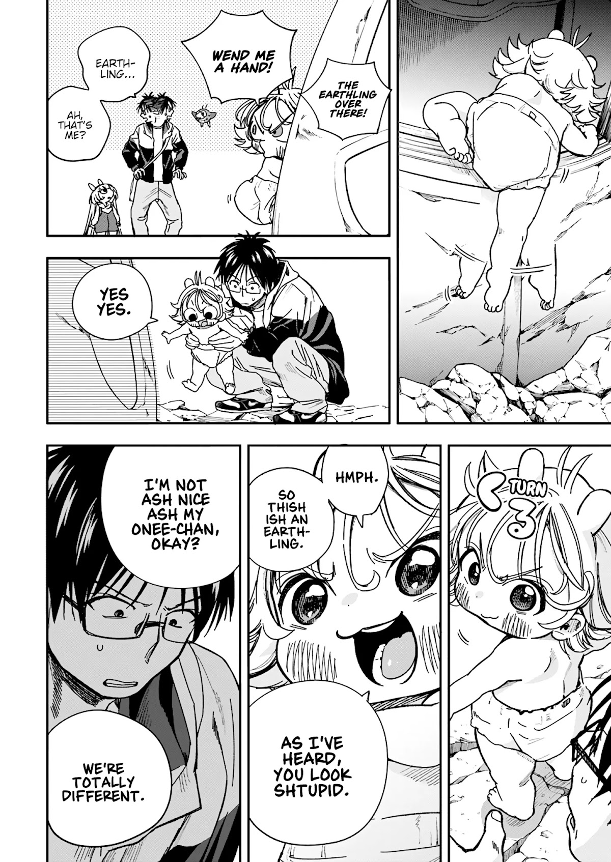 Jinrui o Metsubou Sasete wa Ikemasen Chapter 22 page 8 - Chapter 22: I'm an Earthling. For the Most Part...