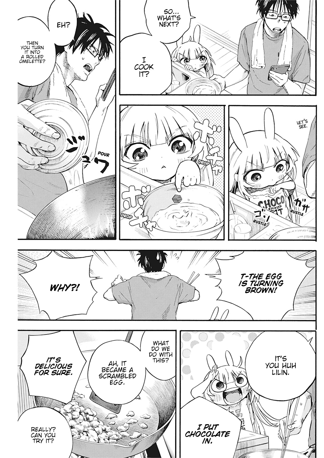 Jinrui o Metsubou Sasete wa Ikemasen Chapter 5 page 14 - Chapter 5: Ah, Chips Covered With Chocolate Huh