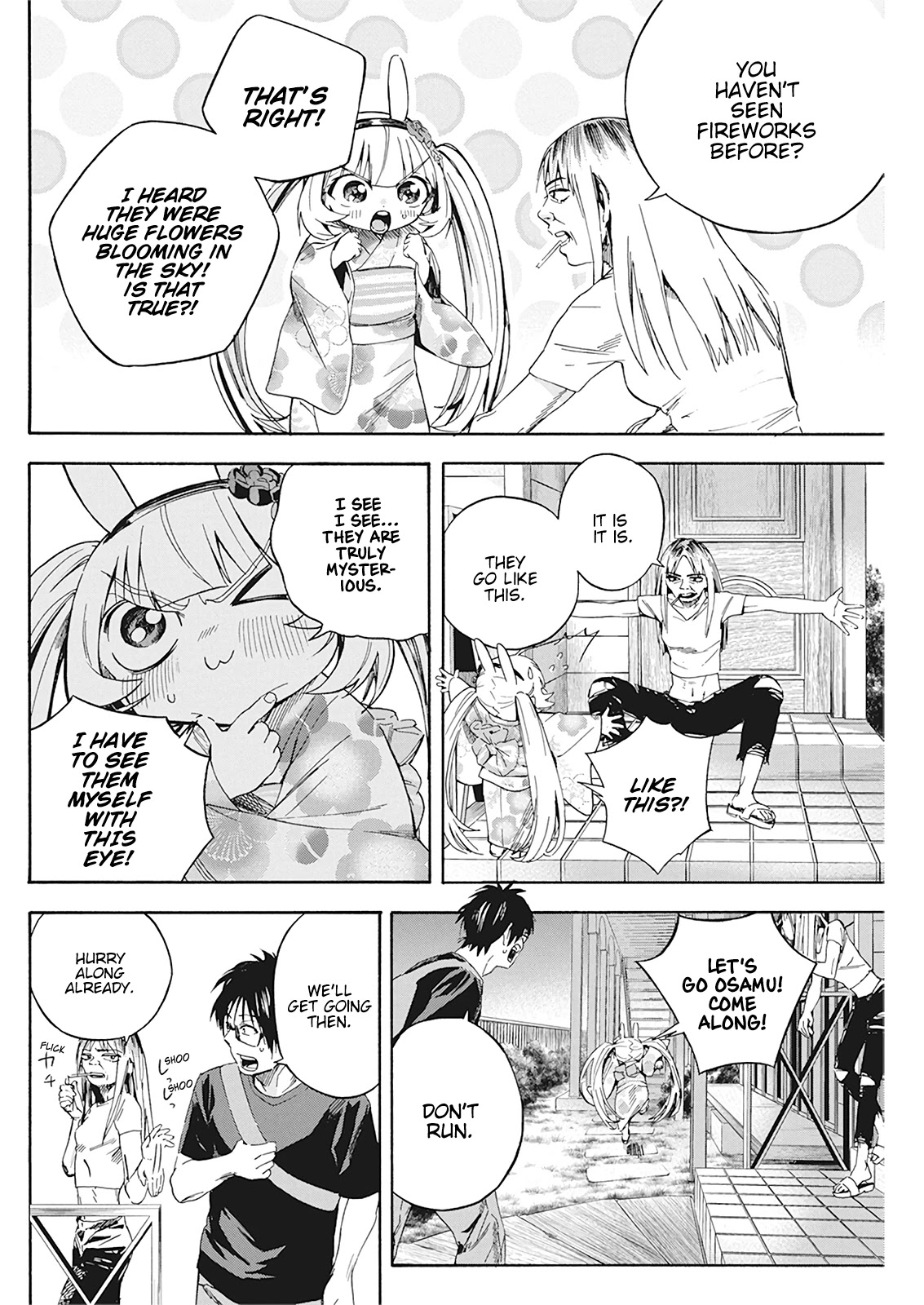 Jinrui o Metsubou Sasete wa Ikemasen Chapter 9 page 7 - Chapter 9: Because You Said You Wanted to See Fireworks
