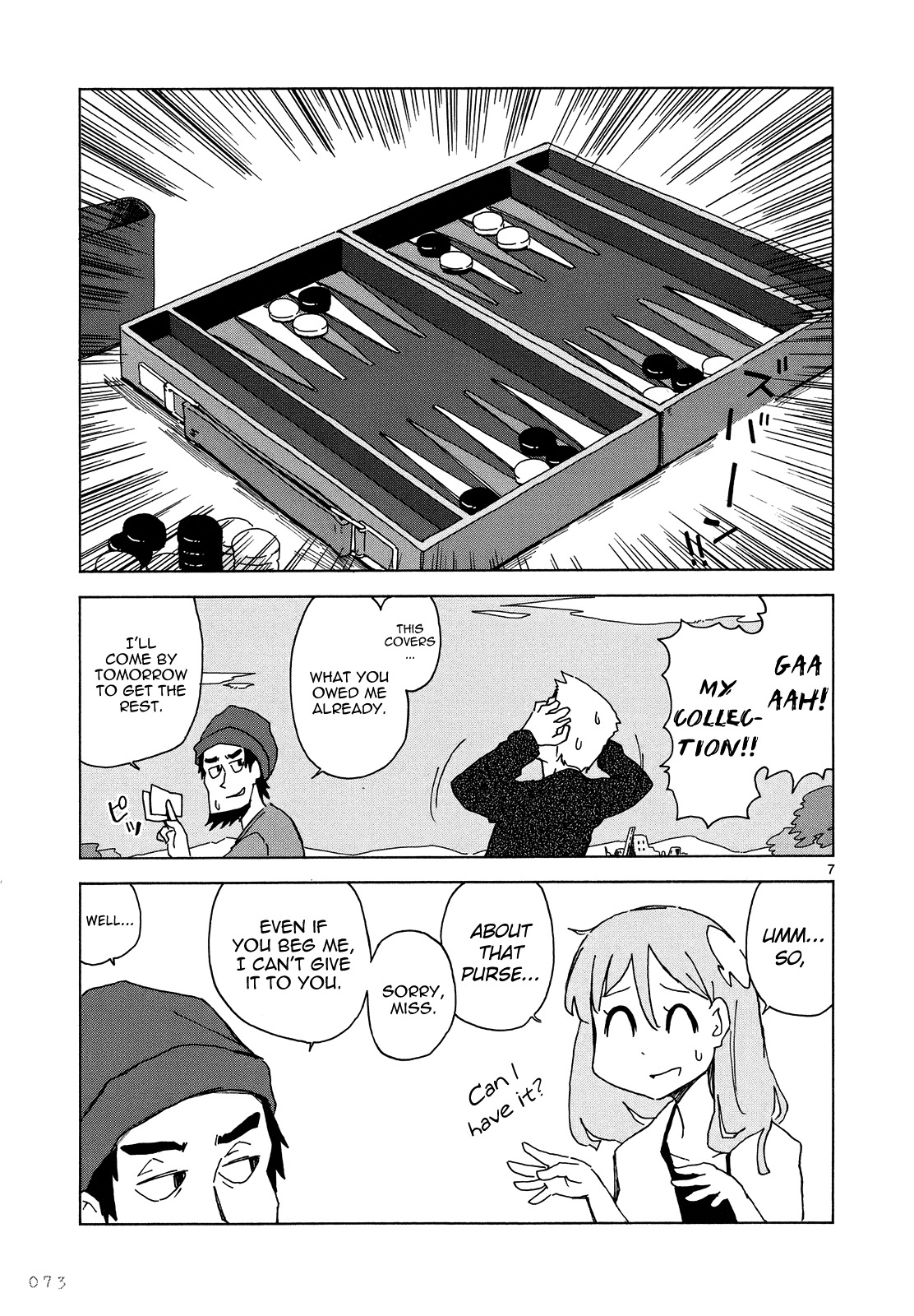 Jinrui wa Suitai Shimashita: Nonbirishita Houkoku Chapter 4 page 8 - Chapter 4: The Roll of the Dice