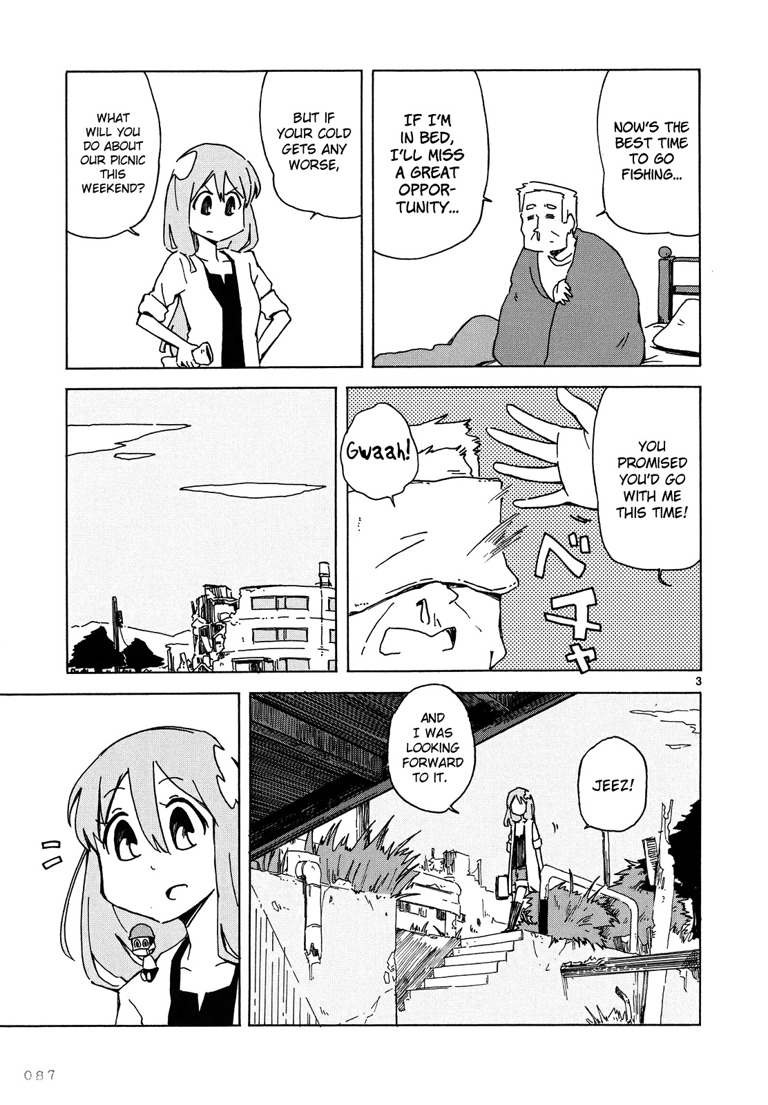 Jinrui wa Suitai Shimashita: Nonbirishita Houkoku Chapter 5 page 4 - Chapter 5: To Take Medicine..?
