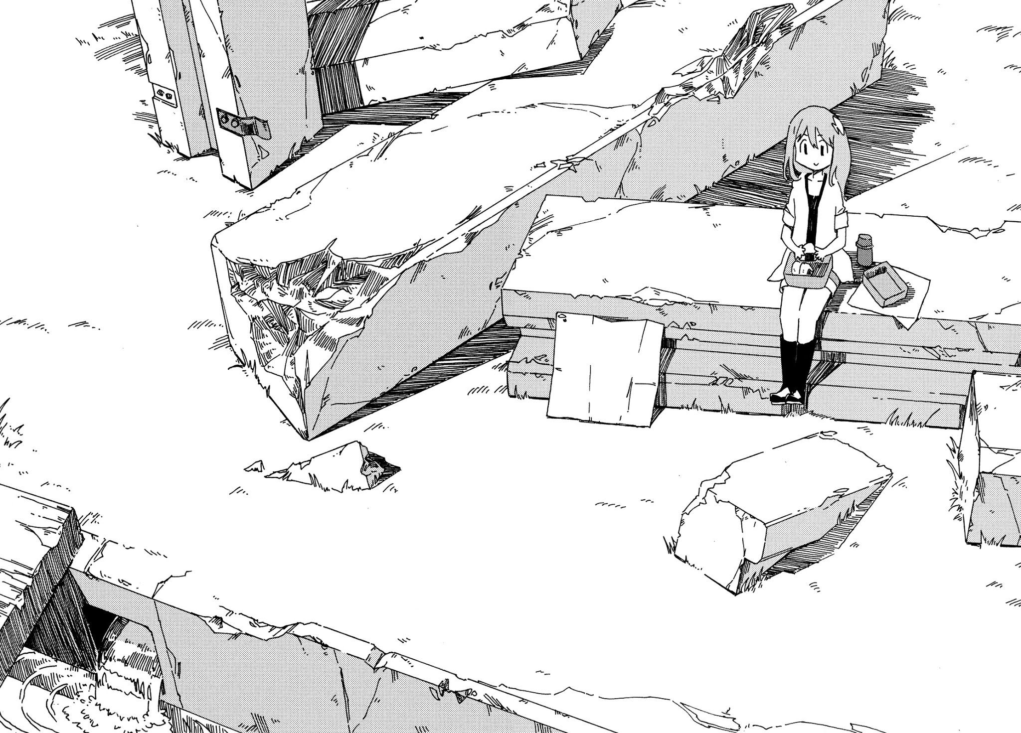 Jinrui wa Suitai Shimashita: Nonbirishita Houkoku Chapter 6 page 21 - Chapter 6: Sewing and Wearing