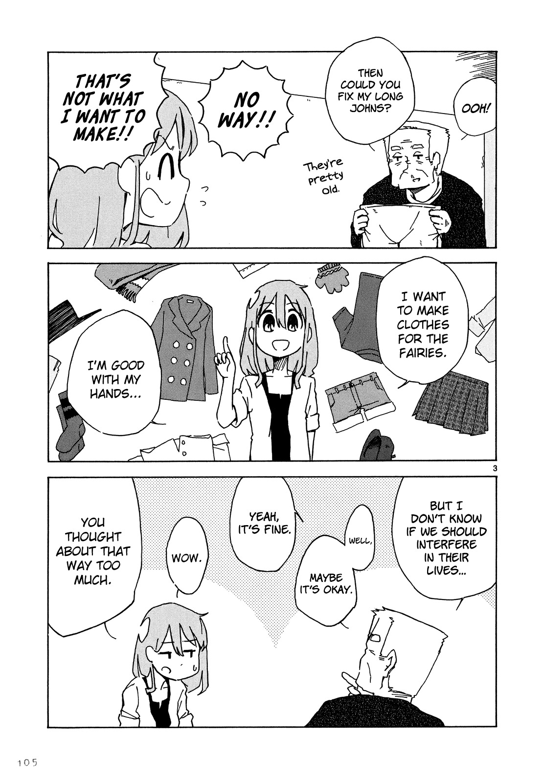 Jinrui wa Suitai Shimashita: Nonbirishita Houkoku Chapter 6 page 4 - Chapter 6: Sewing and Wearing
