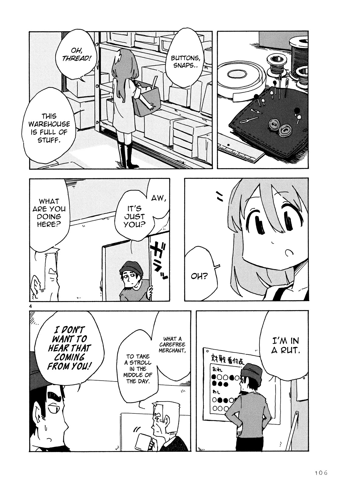 Jinrui wa Suitai Shimashita: Nonbirishita Houkoku Chapter 6 page 5 - Chapter 6: Sewing and Wearing
