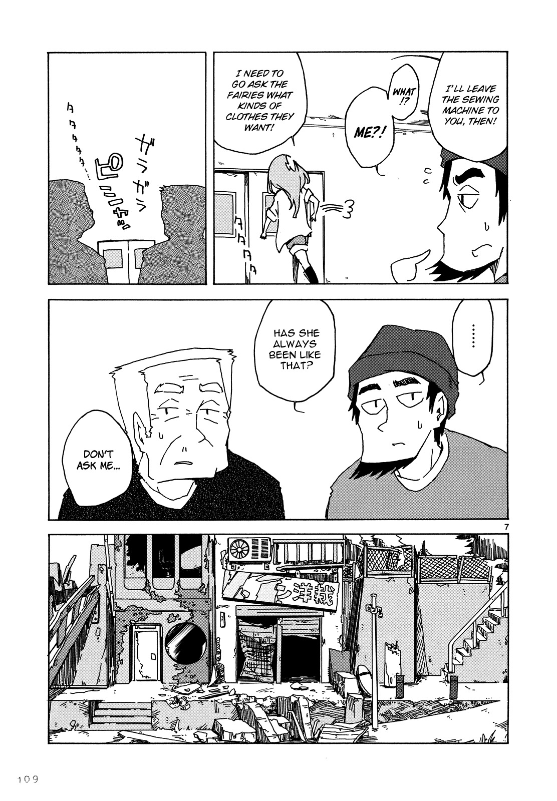 Jinrui wa Suitai Shimashita: Nonbirishita Houkoku Chapter 6 page 8 - Chapter 6: Sewing and Wearing