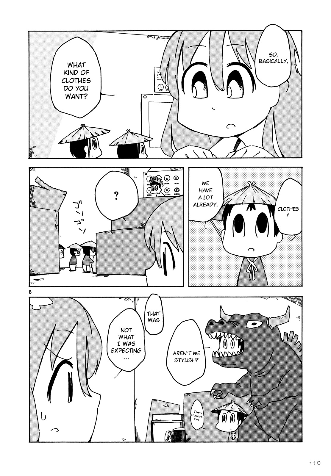 Jinrui wa Suitai Shimashita: Nonbirishita Houkoku Chapter 6 page 9 - Chapter 6: Sewing and Wearing