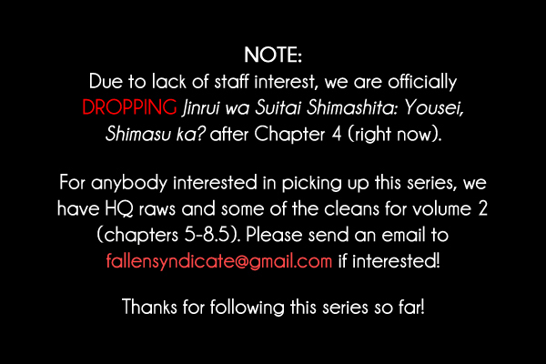 Jinrui wa Suitai Shimashita: Yousei, Shimasu ka? Chapter 4 page 36 - Chapter 4