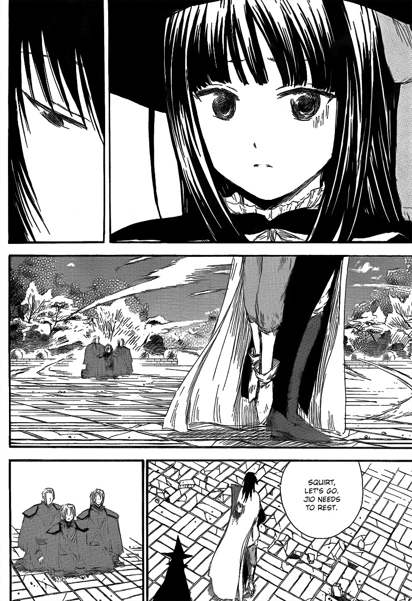 Jio to Ougon to Kinjirareta Mahou Chapter 11 page 14 - Chapter 11: Immortal Saza