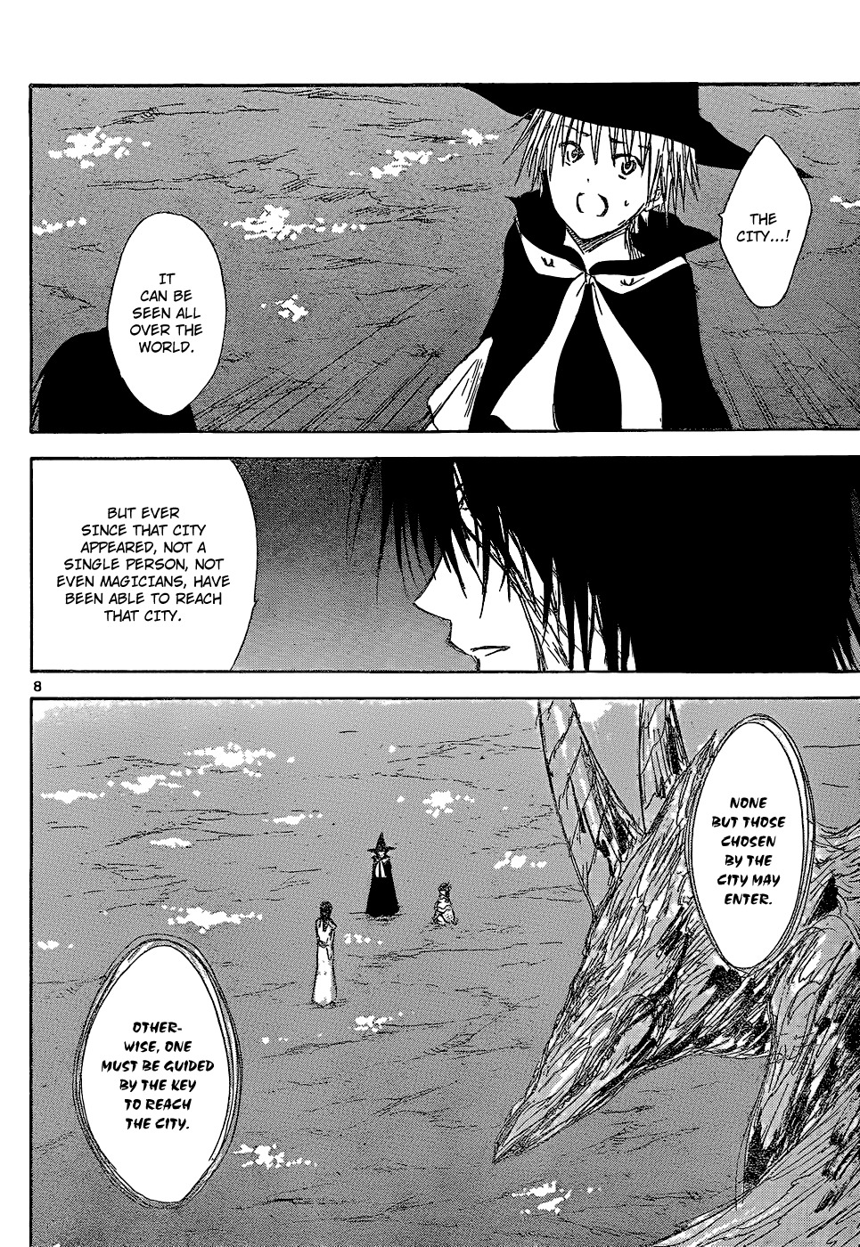 Jio to Ougon to Kinjirareta Mahou Chapter 26 page 10 - Chapter 26: The Inverted City