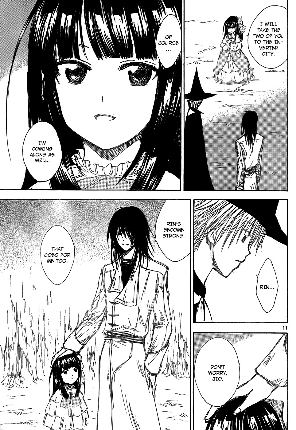 Jio to Ougon to Kinjirareta Mahou Chapter 26 page 13 - Chapter 26: The Inverted City