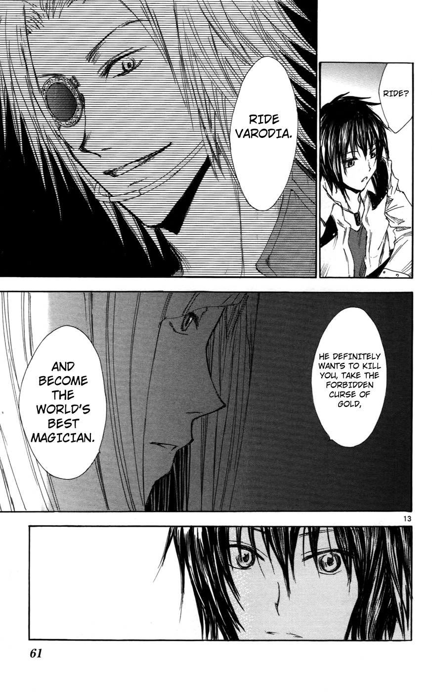 Jio to Ougon to Kinjirareta Mahou Chapter 29 page 13 - Chapter 29: The Cursed One