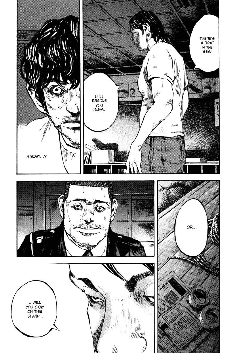 Jiraishin Diablo Chapter 1 page 13 - Chapter 1: The Lost Island / Part 1 "Eyes"