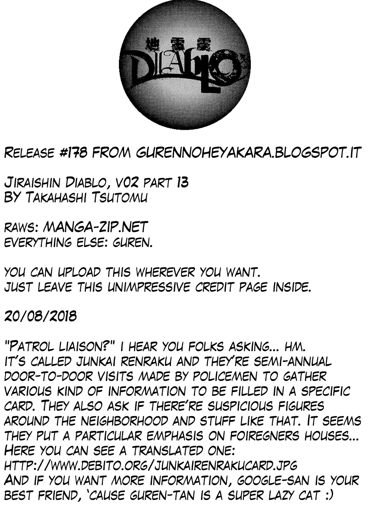 Jiraishin Diablo Chapter 13 page 37 - Chapter 13: The Lost Island / Part 13 "Doorway"