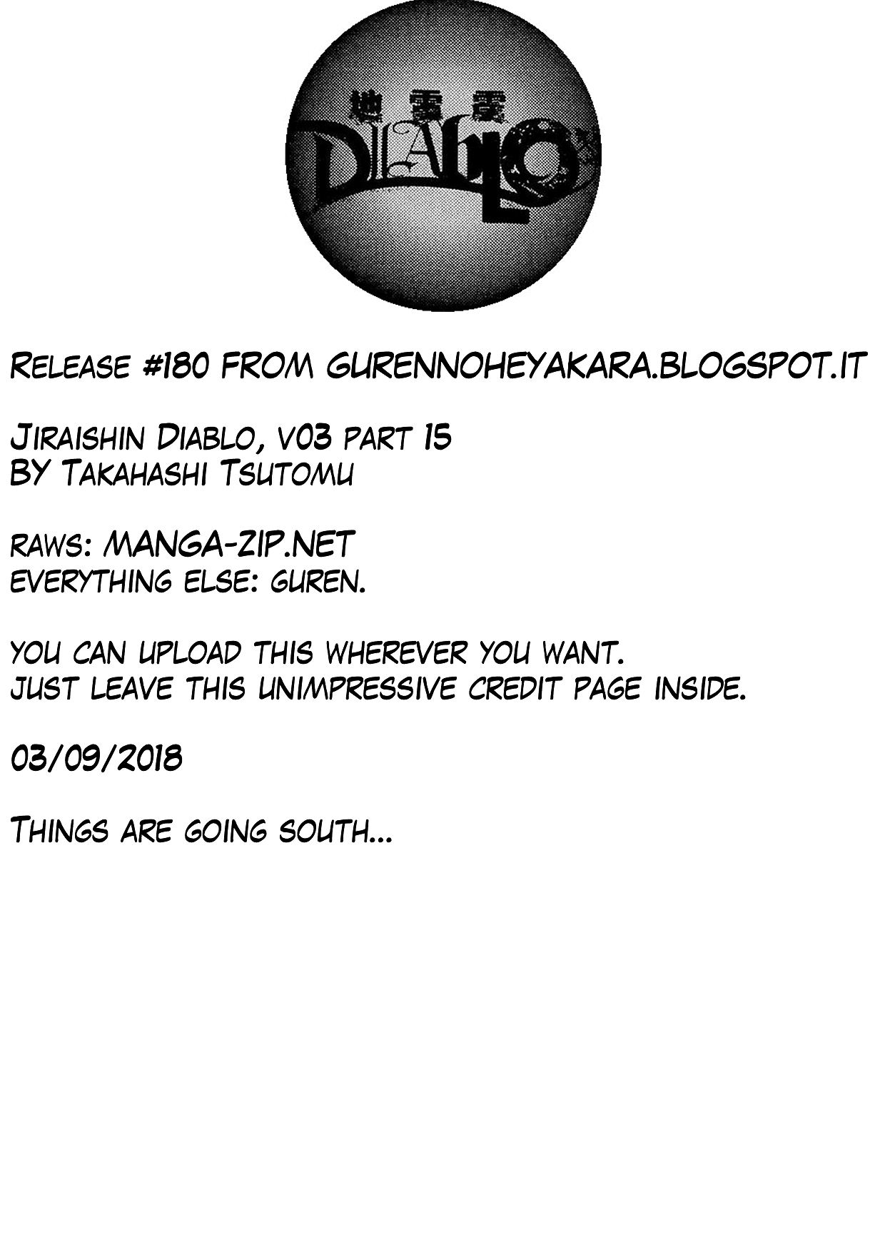 Jiraishin Diablo Chapter 15 page 35 - Chapter 15: The Lost Island / Part 15 ""Smash"