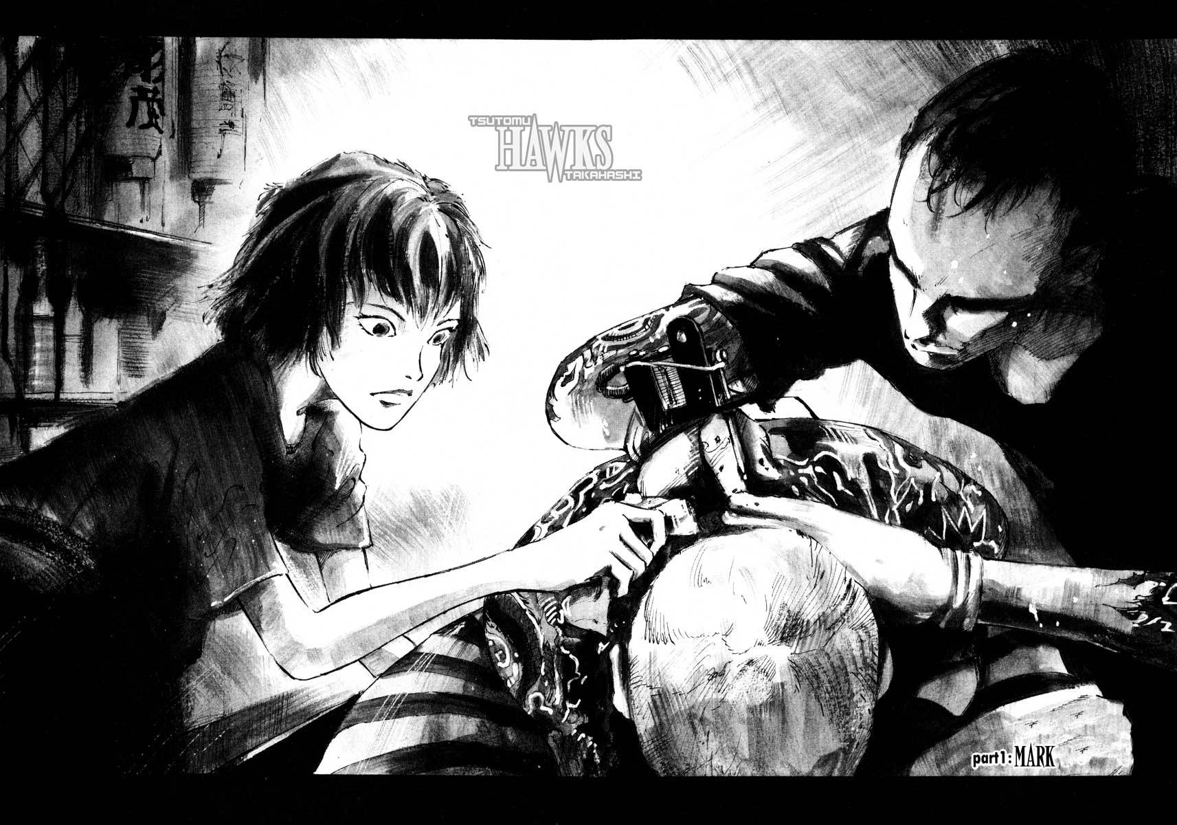 Jiraishin Chapter 17.1 page 8 - Chapter 17.1: A Tattooed Santa Claus - Mark