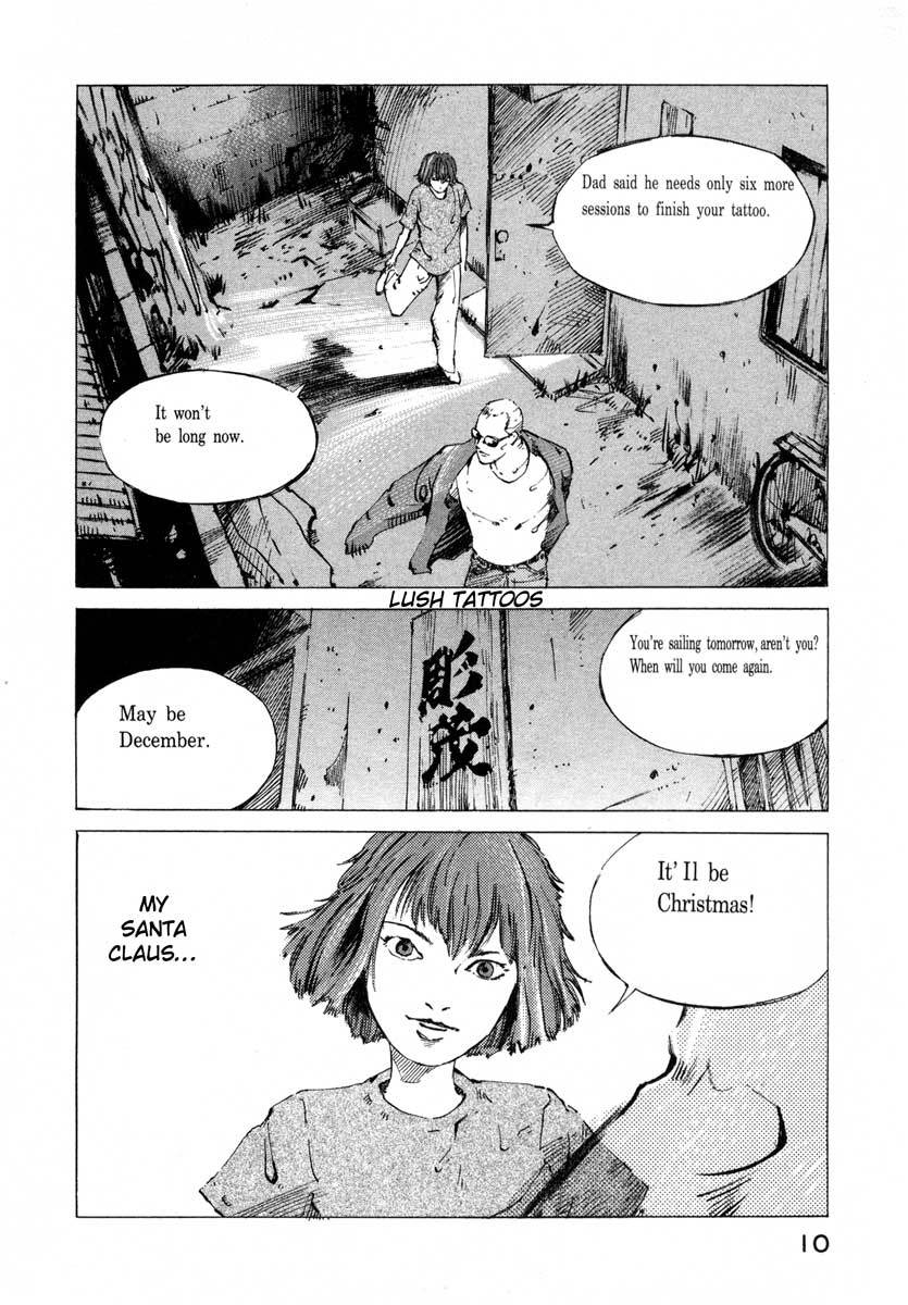 Jiraishin Chapter 17.1 page 9 - Chapter 17.1: A Tattooed Santa Claus - Mark