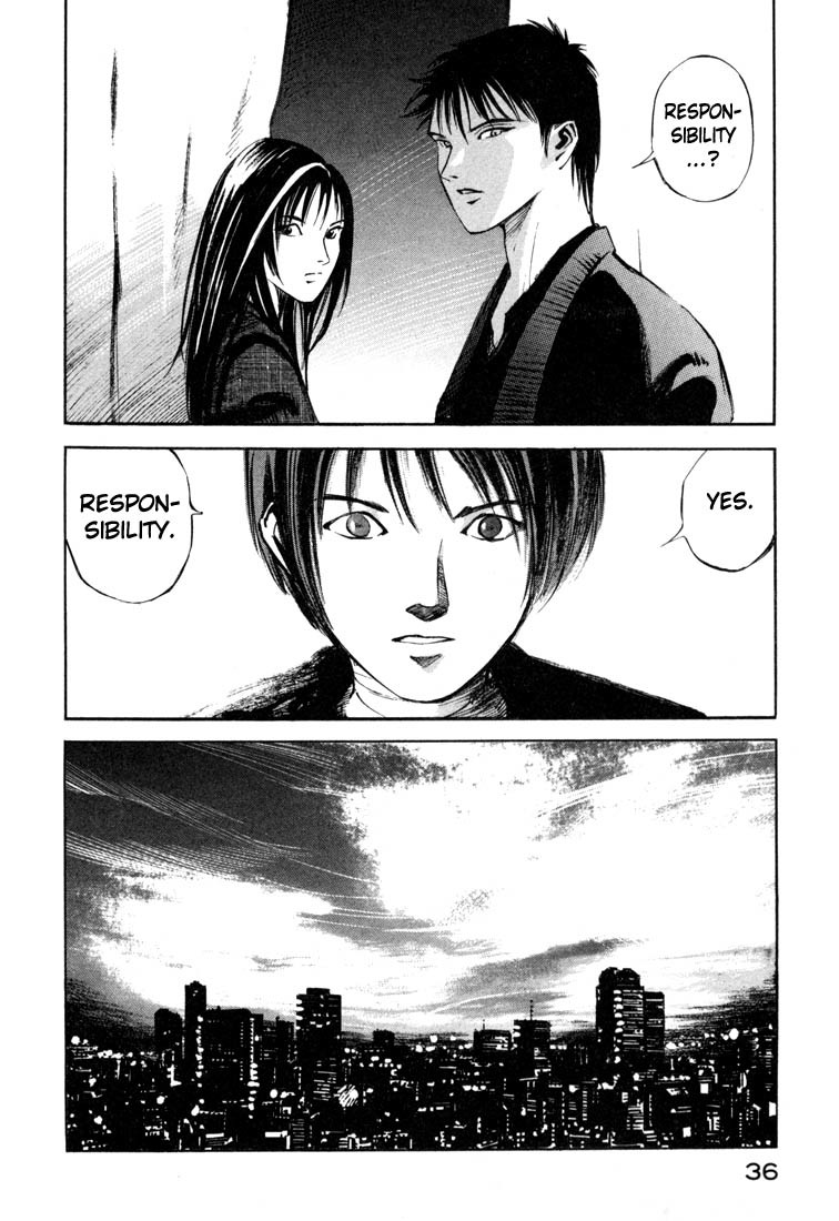 Jiraishin Chapter 19.1 page 34 - Chapter 19.1: Hush - Responsibility
