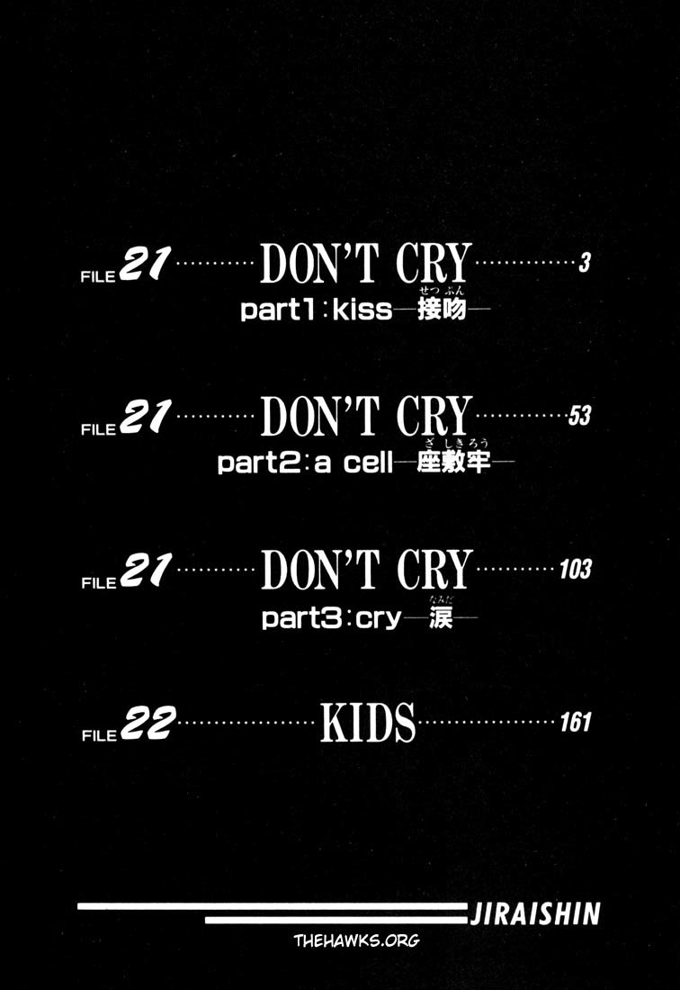 Jiraishin Chapter 21.1 page 3 - Chapter 21.1: Don't Cry - Kiss