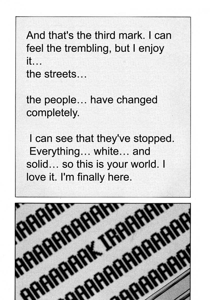 Jiraishin Chapter 25.3 page 24 - Chapter 25.3: A Time of Unending Mental Strain - The Mark