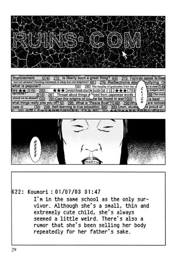 Jisatsu Circle Chapter 2 page 3 - Chapter 2 : Rumors