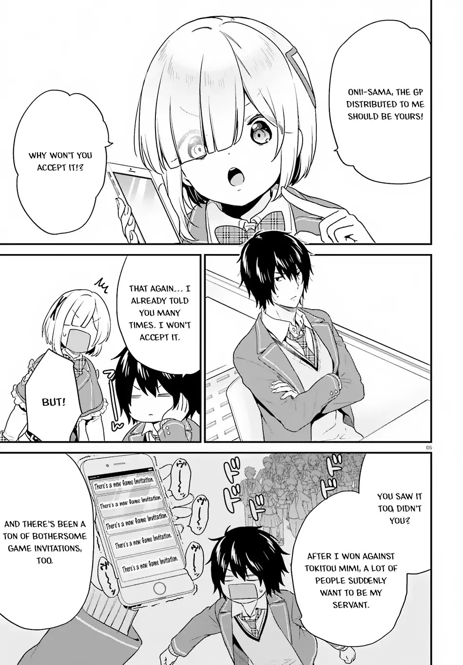 Jishou F-Rank no Oniisama ga Game de Hyouka sareru Gakuen no Chouten ni Kunrin suru Sou desu yo? Chapter 13 page 6 - Chapter 13