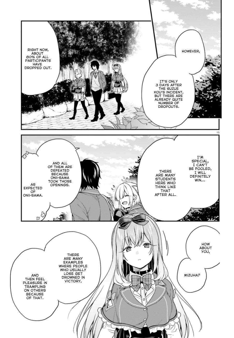 Jishou F-Rank no Oniisama ga Game de Hyouka sareru Gakuen no Chouten ni Kunrin suru Sou desu yo? Chapter 19 page 16 - Chapter 19