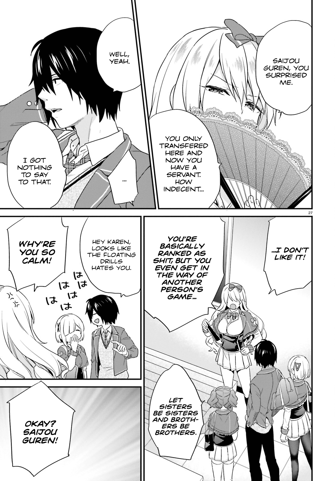 Jishou F-Rank no Oniisama ga Game de Hyouka sareru Gakuen no Chouten ni Kunrin suru Sou desu yo? Chapter 3 page 27 - Chapter 3