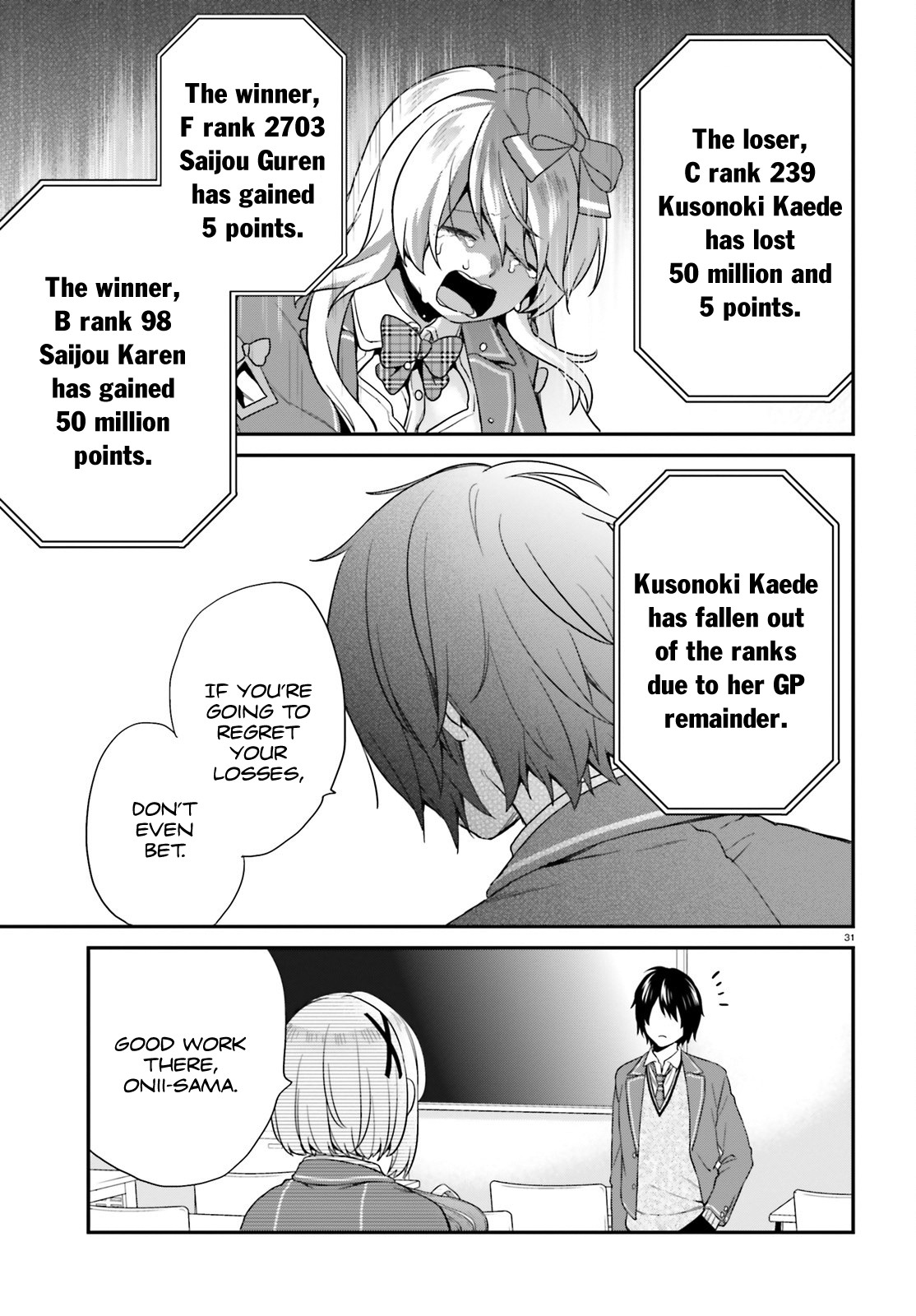 Jishou F-Rank no Oniisama ga Game de Hyouka sareru Gakuen no Chouten ni Kunrin suru Sou desu yo? Chapter 4 page 30 - Chapter 4