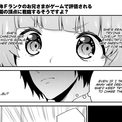 Jishou F-Rank no Oniisama ga Game de Hyouka sareru Gakuen no Chouten ni Kunrin suru Sou desu yo? Chapter 5 cover