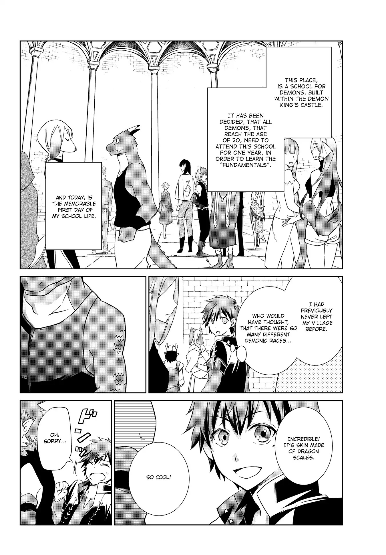 Jishou! Heibon Mazoku no Eiyuu Life: B-kyuu Mazoku nano ni Cheat Dungeon wo Tsukutteshimatta Kekka Chapter 1 page 6 - Chapter 1: Chrono Arrives At The Demon King’s Castle