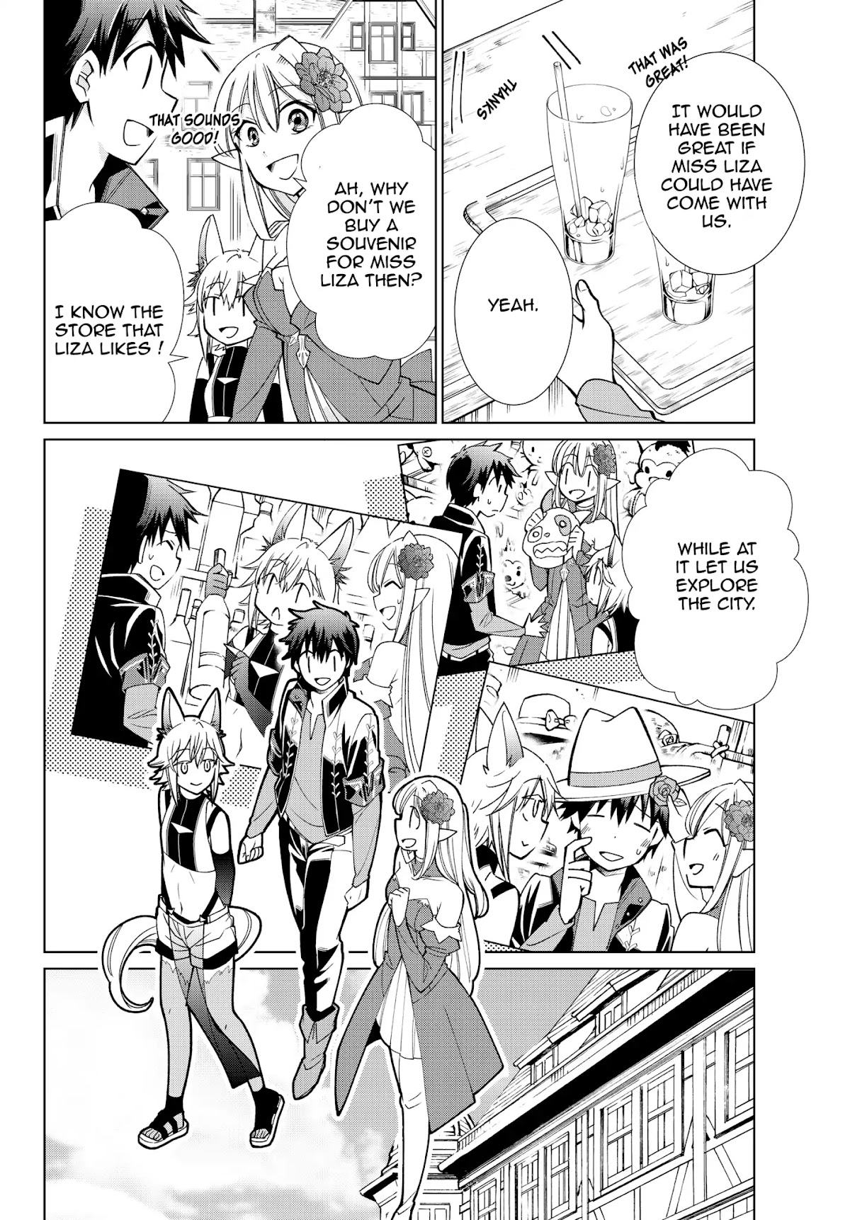 Jishou! Heibon Mazoku no Eiyuu Life: B-kyuu Mazoku nano ni Cheat Dungeon wo Tsukutteshimatta Kekka Chapter 13 page 14 - Chapter 13: Chrono Enjoys Exploring The City