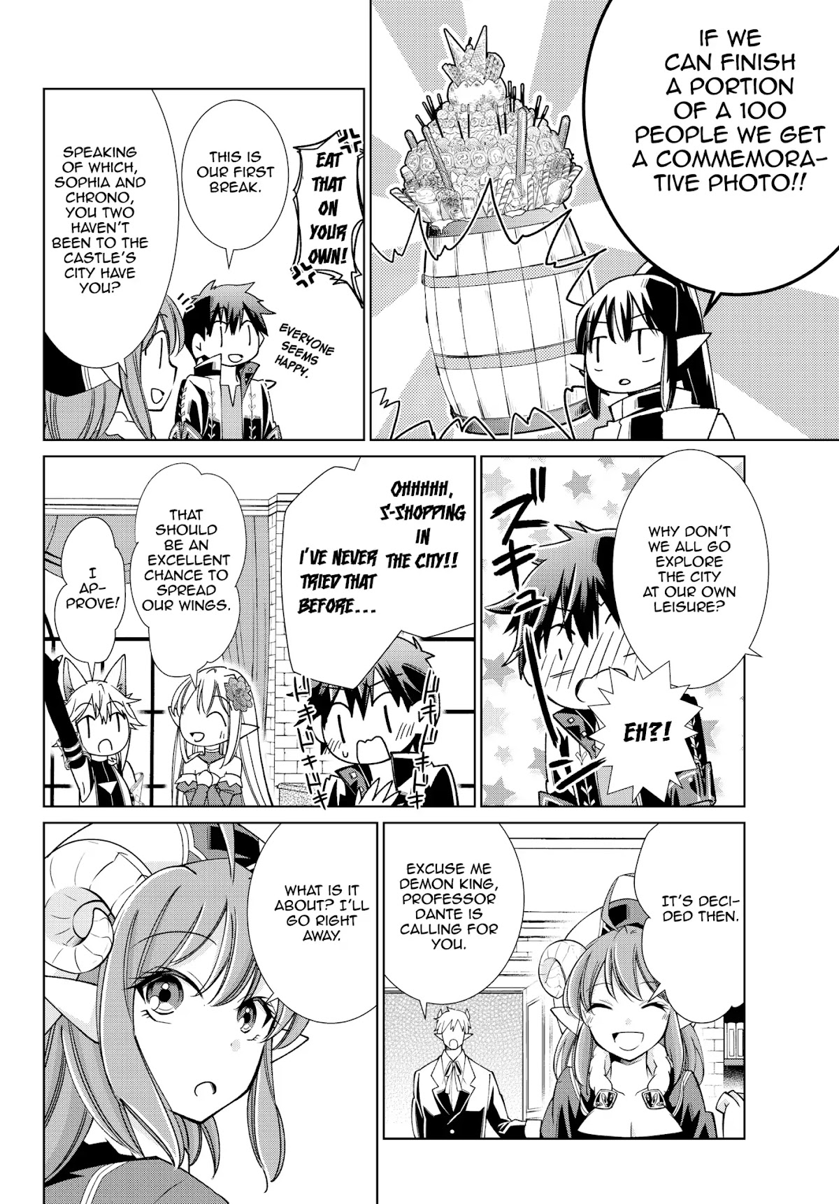 Jishou! Heibon Mazoku no Eiyuu Life: B-kyuu Mazoku nano ni Cheat Dungeon wo Tsukutteshimatta Kekka Chapter 13 page 6 - Chapter 13: Chrono Enjoys Exploring The City
