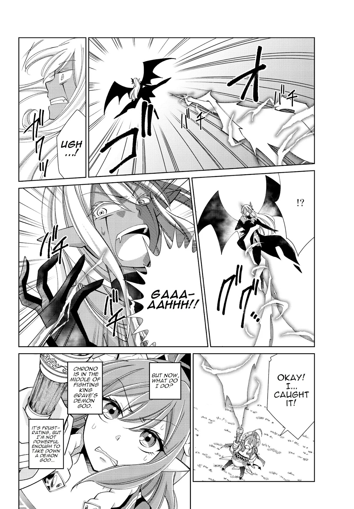 Jishou! Heibon Mazoku no Eiyuu Life: B-kyuu Mazoku nano ni Cheat Dungeon wo Tsukutteshimatta Kekka Chapter 19 page 14 - Chapter 19: Chrono fights demon gods (1)