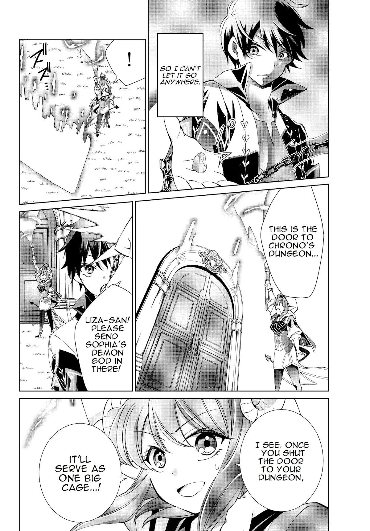 Jishou! Heibon Mazoku no Eiyuu Life: B-kyuu Mazoku nano ni Cheat Dungeon wo Tsukutteshimatta Kekka Chapter 19 page 18 - Chapter 19: Chrono fights demon gods (1)