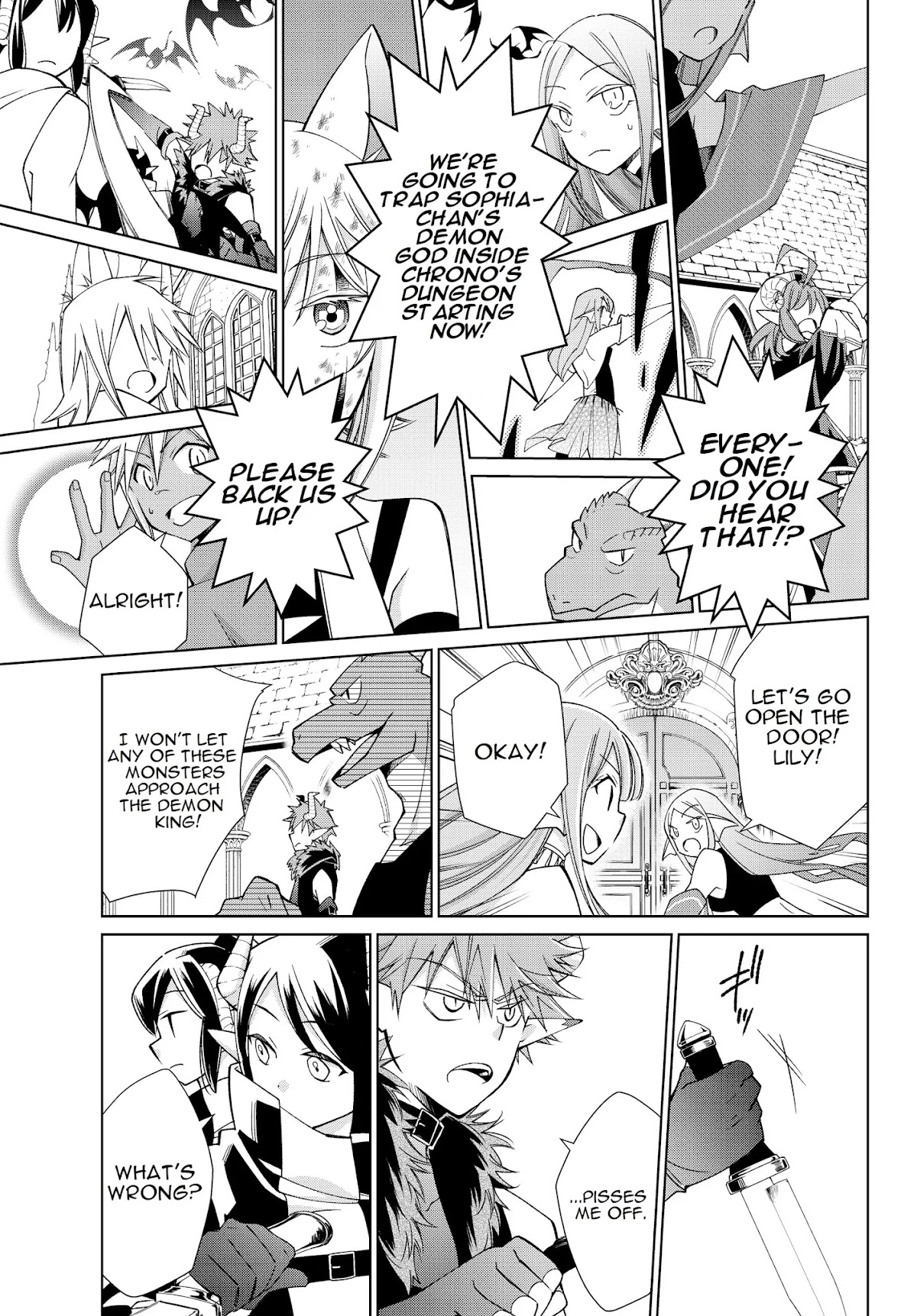 Jishou! Heibon Mazoku no Eiyuu Life: B-kyuu Mazoku nano ni Cheat Dungeon wo Tsukutteshimatta Kekka Chapter 19 page 19 - Chapter 19: Chrono fights demon gods (1)