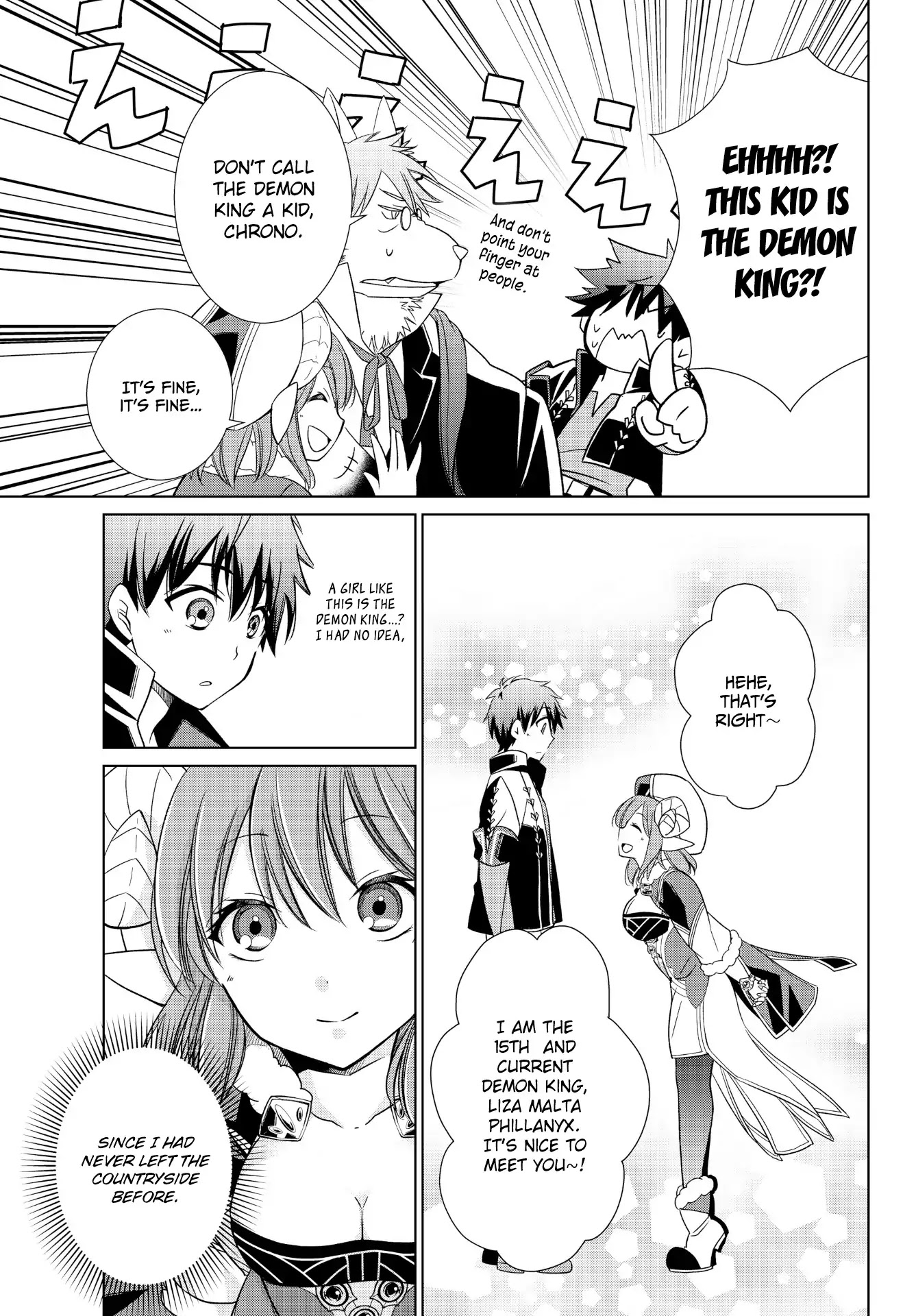 Jishou! Heibon Mazoku no Eiyuu Life: B-kyuu Mazoku nano ni Cheat Dungeon wo Tsukutteshimatta Kekka Chapter 2 page 13 - Chapter 2: Chrono Creates A Dungeon