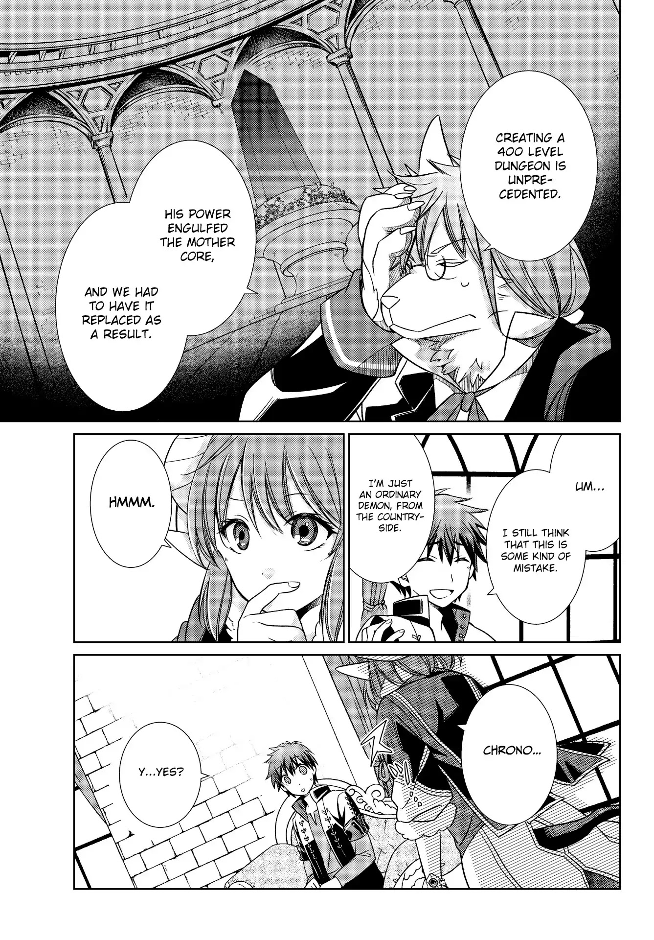 Jishou! Heibon Mazoku no Eiyuu Life: B-kyuu Mazoku nano ni Cheat Dungeon wo Tsukutteshimatta Kekka Chapter 2 page 15 - Chapter 2: Chrono Creates A Dungeon