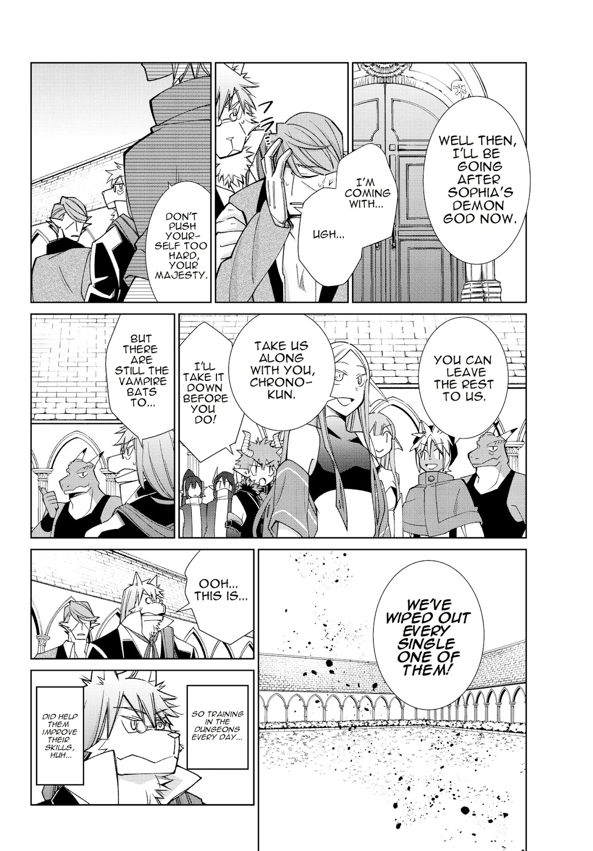 Jishou! Heibon Mazoku no Eiyuu Life: B-kyuu Mazoku nano ni Cheat Dungeon wo Tsukutteshimatta Kekka Chapter 20 page 16 - Chapter 20: Chrono fights demon gods (2)